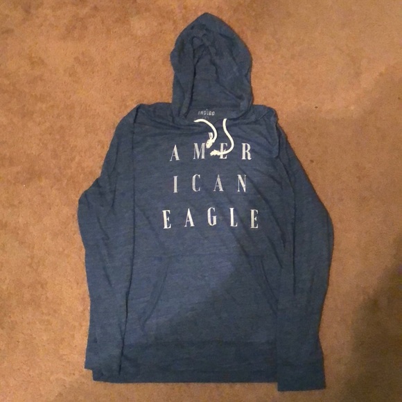 American Eagle Hoodie, Size: L, Color: Blue - Picture 2 of 3